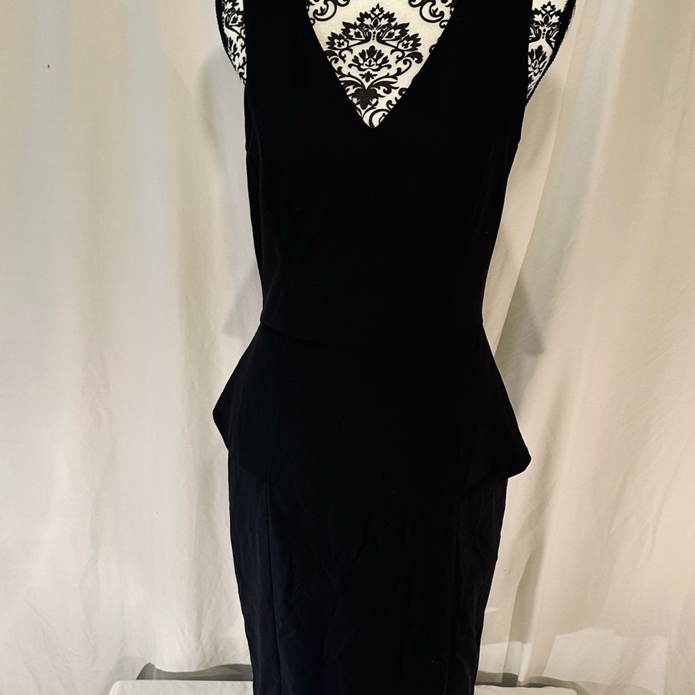 EUC Banana Republic Seasonless Wool Peplum Dress - Size 4 Tall